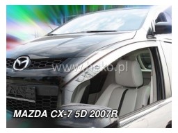 Deflektory - protiprievanové plexi Mazda CX-7 (4-dverový, od r.v. 2006)