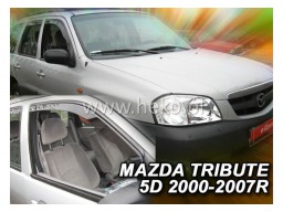 Deflektory - protiprievanové plexi Mazda Tribute (5-dverový, od r.v. 2000 do r.v. 2007)