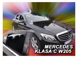 Deflektory - protiprievanové plexi Mercedes C Sedan W205 (+zadné, 4-dverový, od r.v. 2014)
