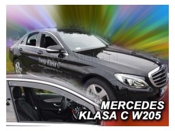 Deflektory - protiprievanové plexi Mercedes C-Class W205 (4-dverový, od r.v. 2014)