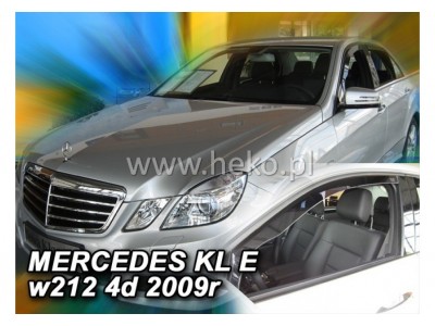 Deflektory - protiprievanové plexi Mercedes E-Class W212 (4+5-dverový, od r.v. 2009)