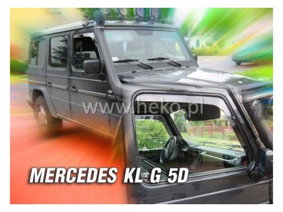 Deflektory - protiprievanové plexi Mercedes KLG (5-dverový)