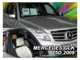 Deflektory - protiprievanové plexi Mercedes GLK (5-dverový, od r.v. 2009)