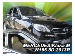 Deflektory - protiprievanové plexi Mercedes M-Class W166 (5-dverový, od r.v. 2011)