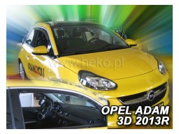 Deflektory - protiprievanové plexi Opel Adam (3-dverový, od r.v. 2013)