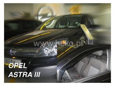 Deflektory - Protiprievanové plexi Opel Astra H (3-dverový, od r.v. 2005)