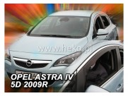 Deflektory - protiprievanové plexi Opel Astra J Combi (+zadné, 5-dverový, od r.v. 2011)