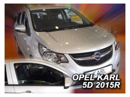 Deflektory - protiprievanové plexi Opel Karl (5-dverový, od r.v. 2015)