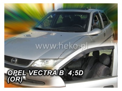 Deflektory - Protiprievanové plexi Opel Vectra B (+zadné, 4-dverový, od r.v. 1996-2002 Sedan)