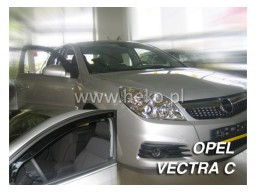 Deflektory - Protiprievanové plexi Opel Vectra C Sedan (+zadné, 4-dverový, od r.v. 2002)