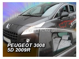 Deflektory - Protiprievanové plexi Peugeot 3008 (5-dverový, od r.v. 2009)