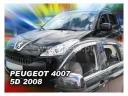Deflektory - Protiprievanové plexi Peugeot 4007 (5-dverový, od r.v. 2008)