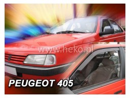 Deflektory - Protiprievanové plexi Peugeot 405 (4-dverový, od r.v. 1992)
