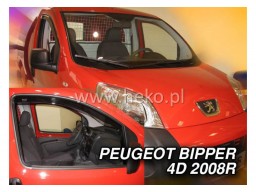 Deflektory - Protiprievanové plexi Peugeot Bipper (4+5-dverový, od r.v. 2008)