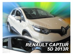 Deflektory - protiprievanové plexi Renault Captur (5-dverový, od r.v. 2013)