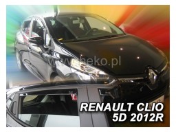 Deflektory - protiprievanové plexi Renault Clio IV. (od r.v. 2012)