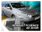 Deflektory - Protiprievanové plexi Renault Fluence (+zadné, 4-dverový, od r.v. 2010)