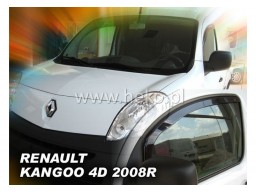 Deflektory - Protiprievanové plexi Renault Kangoo II. (4-dverový, od r.v. 2008)