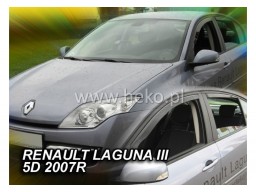 Deflektory - Protiprievanové plexi Renault Laguna III. (5-dverový, od r.v. 2007)