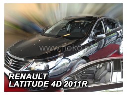 Deflektory - Protiprievanové plexi Renault Latitude (4-dverový, od r.v. 2011)