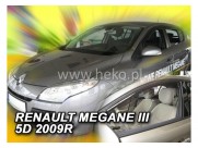 Deflektory - Protiprievanové plexi Renault Megane III. (5-dverový, od r.v. 2008)
