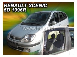 Deflektory - Protiprievanové plexi Renault Scenic I. (+zadné, 5-dverový, od r.v. 1996 do r.v. 2002)