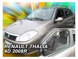 Deflektory - Protiprievanové plexi Renault Thalia II. (4-dverový, od r.v. 2008)