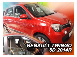 Deflektory - protiprievanové plexi Renault Twingo (5-dverový, od r.v. 2014)