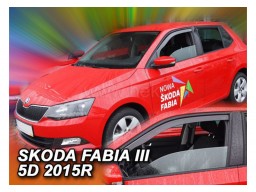 Deflektory - Protiprievanové plexi Škoda Fabia III. (5-dverový, od r.v. 2014)