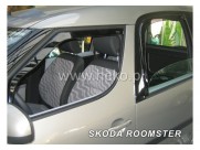 Deflektory - Protiprievanové plexi Škoda Roomster (+zadné, 5-dverový, od r.v. 2006)