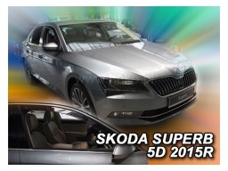 Deflektory - Protiprievanové plexi Škoda SuperB III. (5-dverový, od r.v. 2015)
