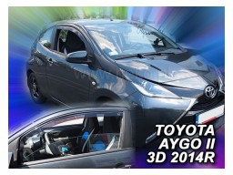 Deflektory - protiprievanové plexi Toyota Aygo II. (3-dverový, od r.v. 2014)