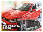 Deflektory - Protiprievanové plexi VW Polo V. (+zadné, 5-dverový, od r.v. 2009)