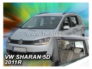 Deflektory - Protiprievanové plexi VW Sharan II. 5d (od r.v. 2010)