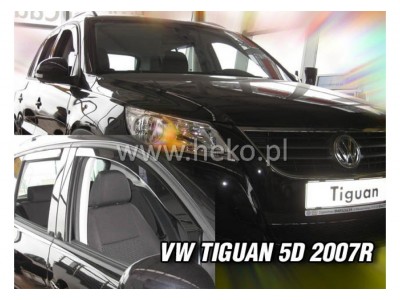 Deflektory - Protiprievanové plexi VW Tiguan (5-dverový, od r.v. 2008)