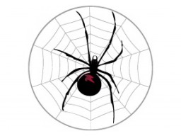 Samolepka na stredy kolies živicová 4ks - SPIDER (C13)