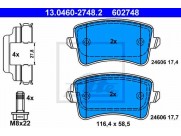 Brzdové platničky ATE Ceramic 13.0470-2748.2 (zadné)