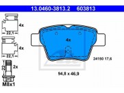Brzdové platničky ATE Ceramic 13.0470-3813.2 (zadné)