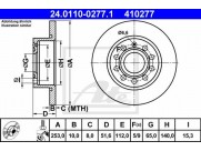 Brzdový kotúč ATE PowerDisc 24.0310-0277.1 (zadný, 253 mm)