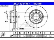 Brzdový kotúč ATE PowerDisc 24.0312-0148.1 (zadný, 255 mm)