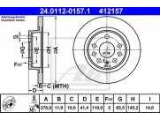 Brzdový kotúč ATE PowerDisc 24.0312-0157.1 (zadný, 278 mm)