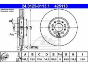 Brzdový kotúč ATE PowerDisc 24.0325-0113.1 (predný, 288 mm)