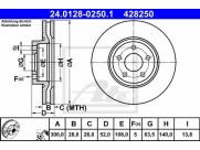 Brzdový kotúč ATE 24.0128-0250.1 (predný, 300 mm)