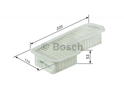 F026400158 - Vzduchový filter BOSCH