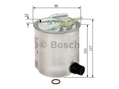 F026402108 - Palivový filter BOSCH