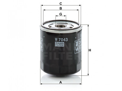 W7043 - Olejový filter MANN