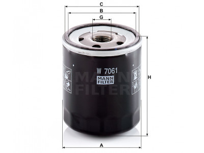 W7061 - Olejový filter MANN