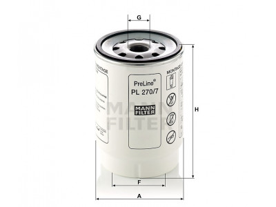 PL270/7x - Palivový filter MANN