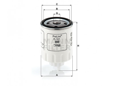 PL50/1 - Palivový filter MANN