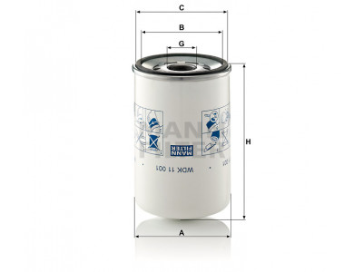 WDK11001 - Palivový filter MANN